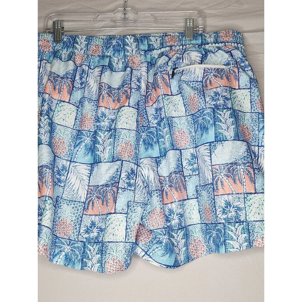 Caribbean‎ tropical print swim trunks XL
